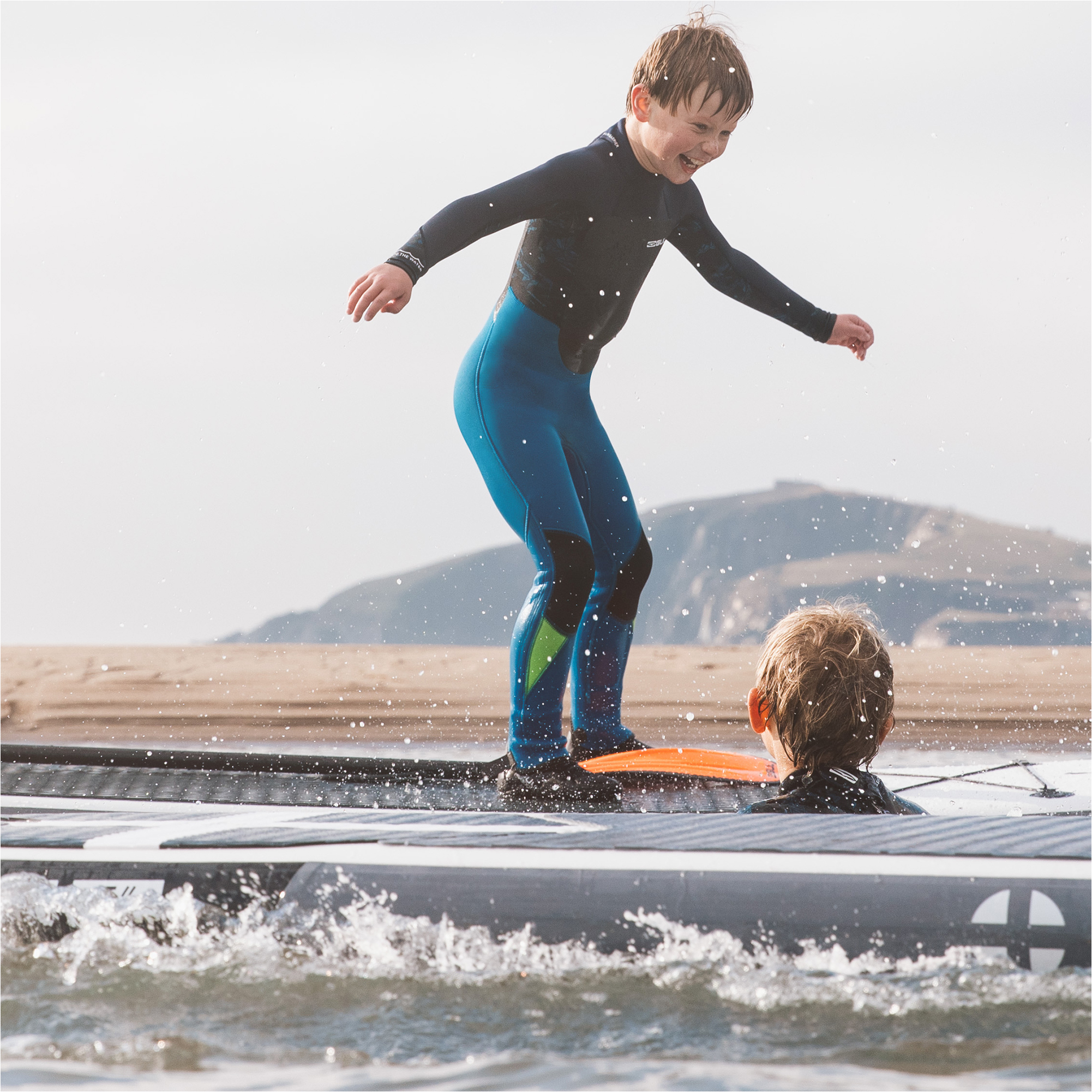 2025 Gul Junior Response 5/3mm Back Zip Wetsuit RE1218-C1 - Blue Easter / Navy